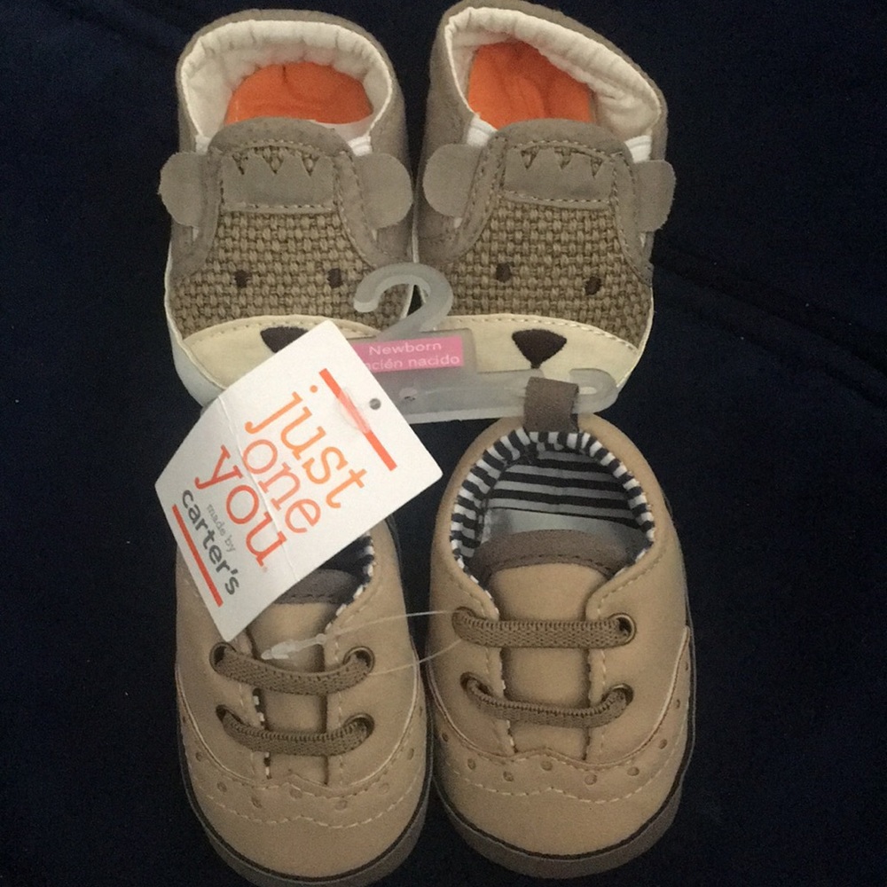 Carter’s newborn boy’s shoes